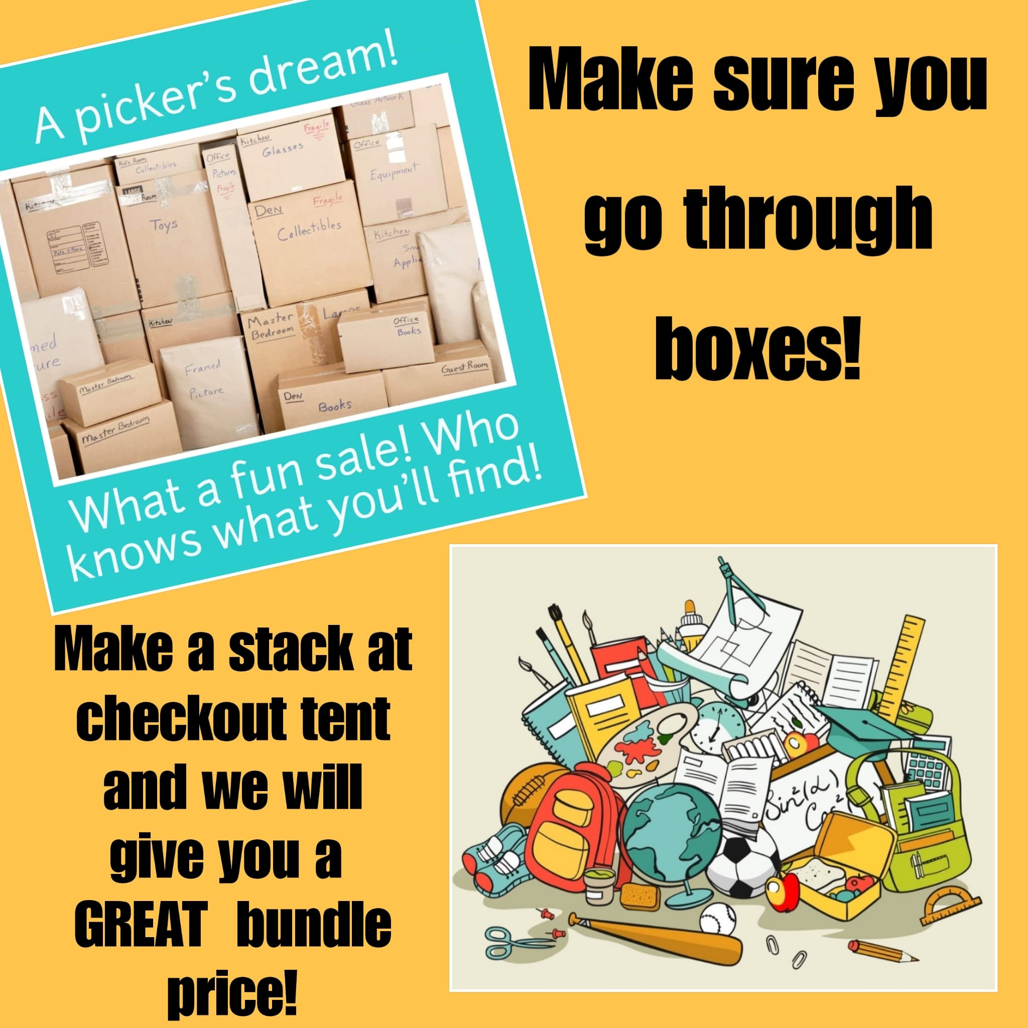 picker sale 2 make a pile